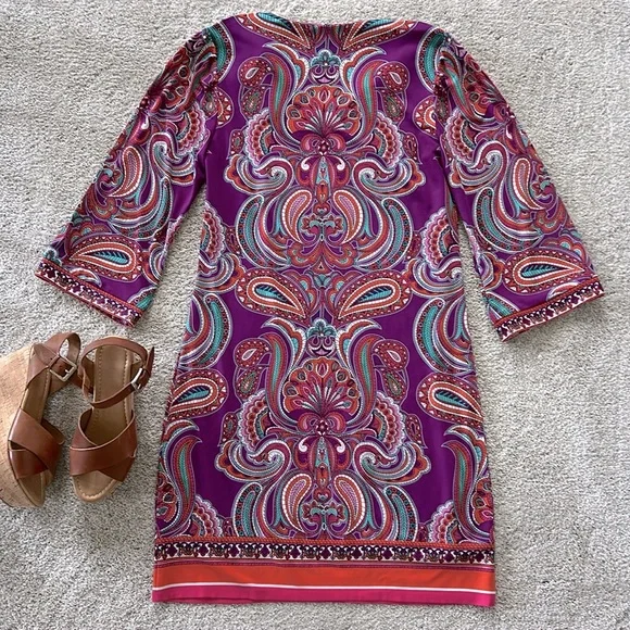 Laundry by Shelli Segal Paisley Print Dress - Picture 5 of 5